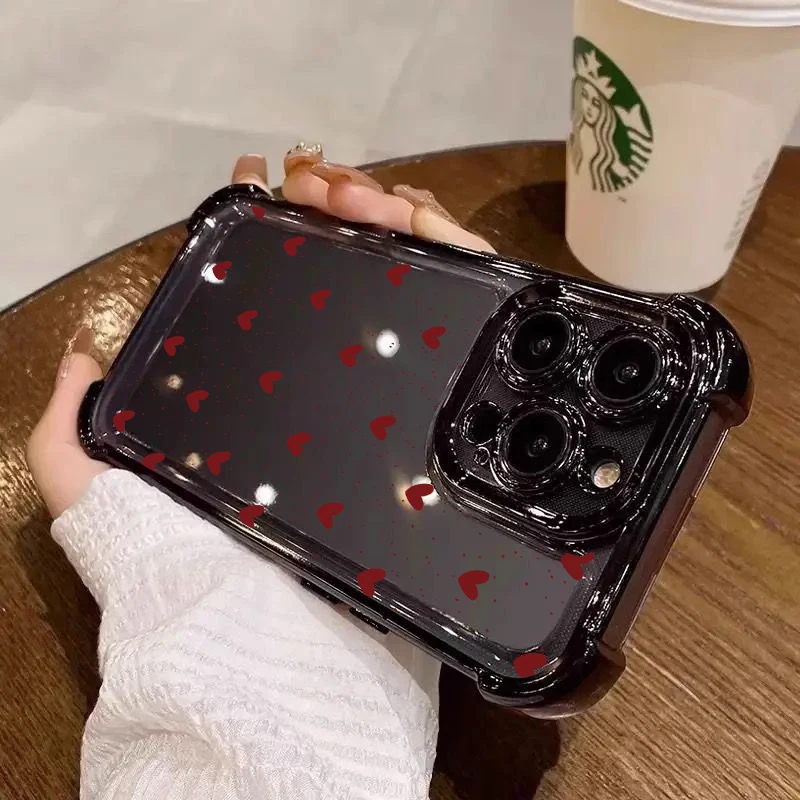 Romantic Couple Heart Shockproof Phone Case