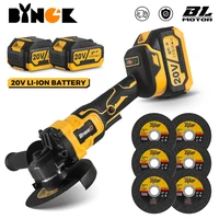 125MM Brushless Electric Angle Grinder M14 Angle Power Tool with 2PCS Lithium-Ion Battery Cutting Machine for Makita 18V Battery 1