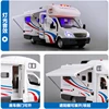 1:28 Diecast Luxury RV Recreational Vehicle Car Model Metal Camper Van Motorhome Touring Car Model Sound and Light Kids Toy Gift 5