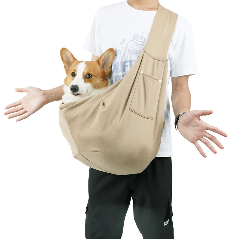 Pet Carrier Bag Pet Accessories Pet Carrying Bag Pet Backpack Pet Supplies Portable Pet Shoulder Bag Phone Pocket Outdoor Shoulder Bags Carrier Cat Puppy Sling Carrier Bag Pet Carrying Supplies
