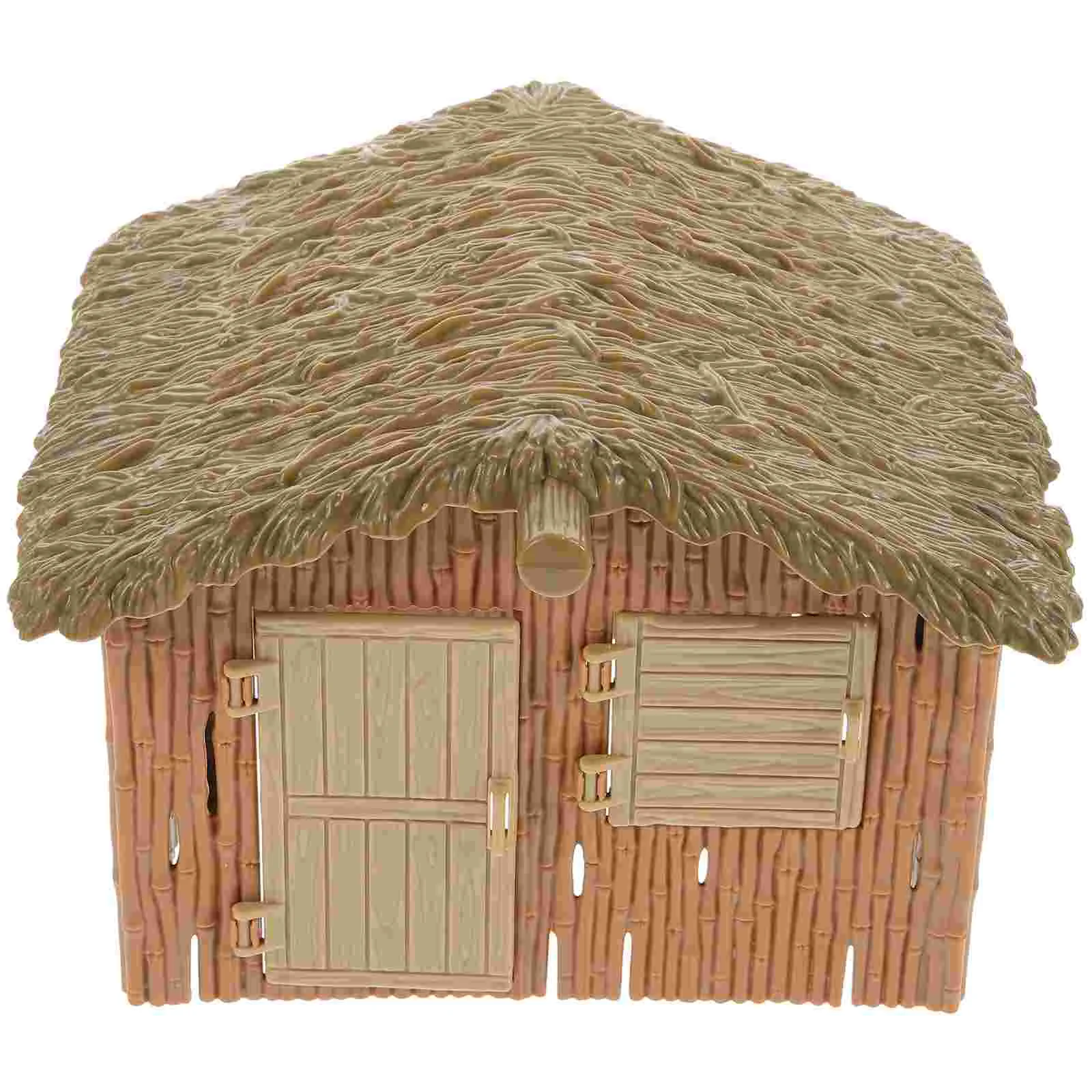 

Farm House Model Home Decor Mini Small Buildings Landscaping Photo Tiny Portable Plastic Decorative Adorn Child Decoration
