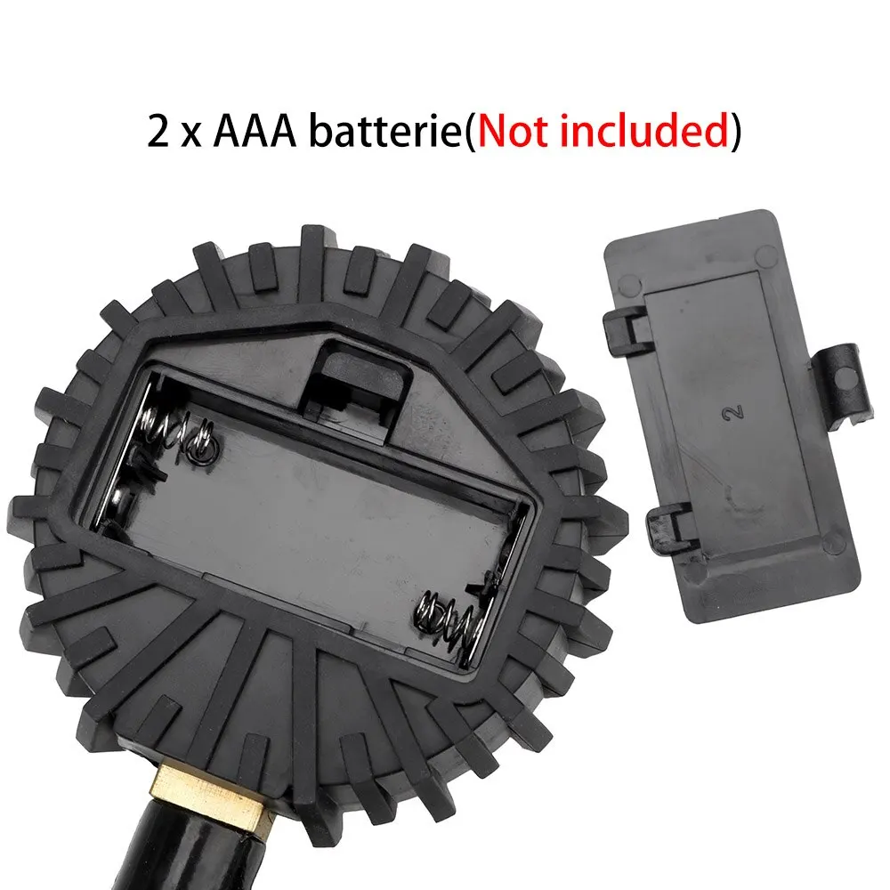 Car tire pressure monitor digital LCD display for auto car bike motor LED backlight vehicle tester EU tire air pressure inflator gauge