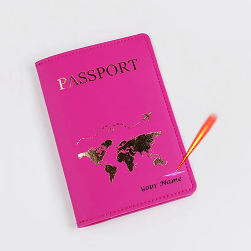 Personalised Passport Holder  Monogram in Hot Pink – Koko Blossom