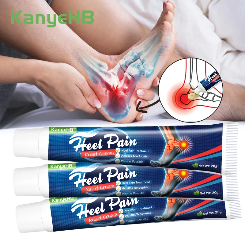 3Pcs Heel Spur Pain Relief Medical Cream Metatarsal Fasciitis Plantar