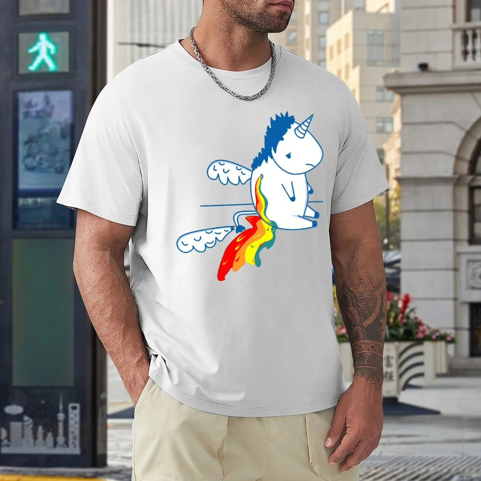 Deviidos De Unicornio Arcoiris Unicornio Arcoiris T-Shirt Graphic Cool T-Shirt Fresh Sports Graphic Aactivity Competition E