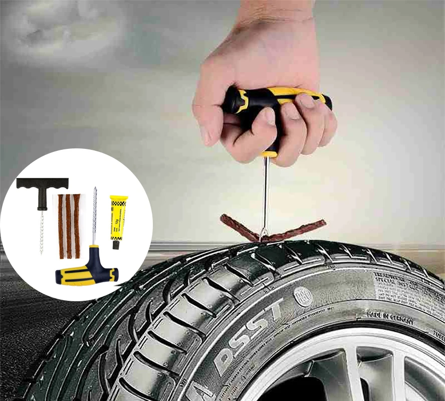 1set Car Tubeless Tire Repair Tools Small Tire Repair Tools For Cars