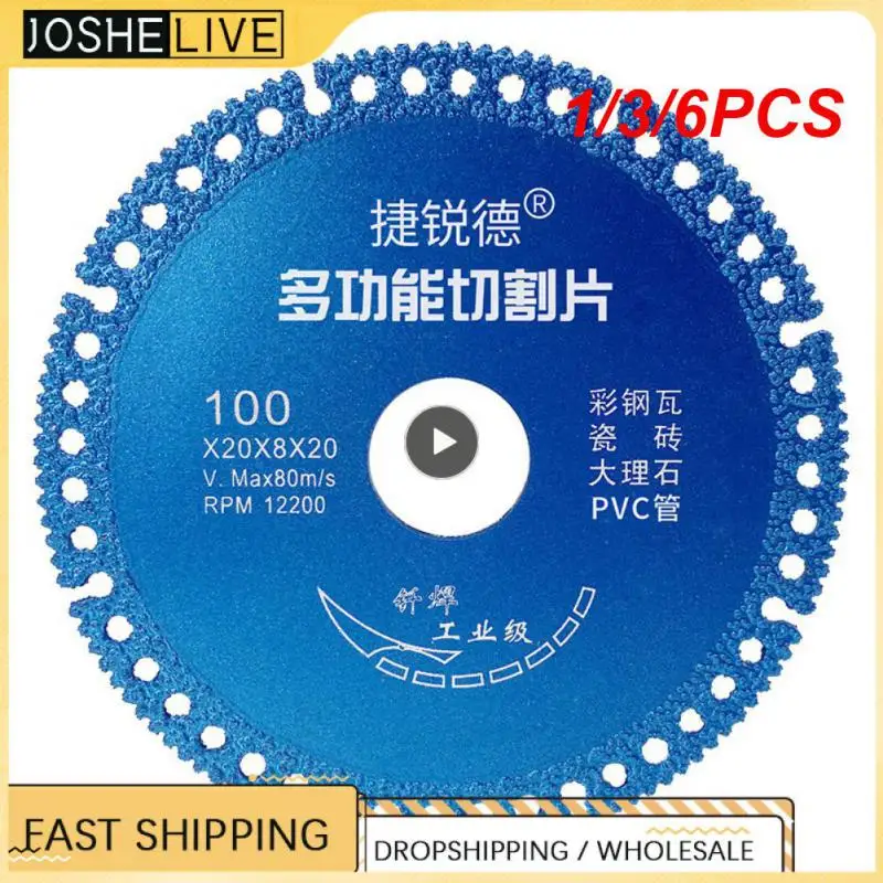 

1/3/6PCS Composite Multifunctional Cutting Saw Blade 100mm Ultra-thin Saw Blade Ceramic Tile Glass Cutting Disc For Angle