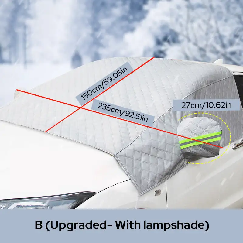 Front Windshield Cover Quilt Blanket Car Winter Snow Full Protection Windshield Cover car sunshade windshield sunshade windshield sun shade car cover car snow shield for Car Snowing Sun Shade