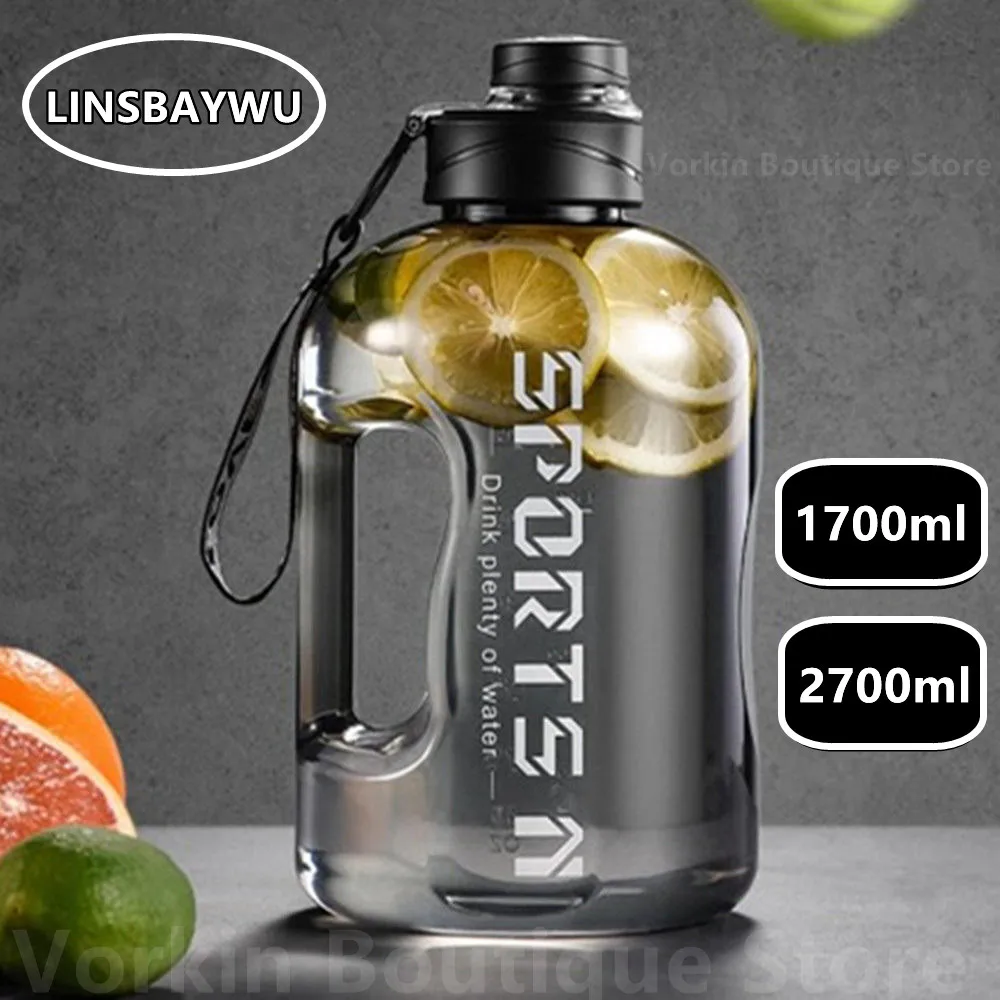 Botella De Agua Deportiva Gym Fitness Pajita Unisex 2300ml | Chile