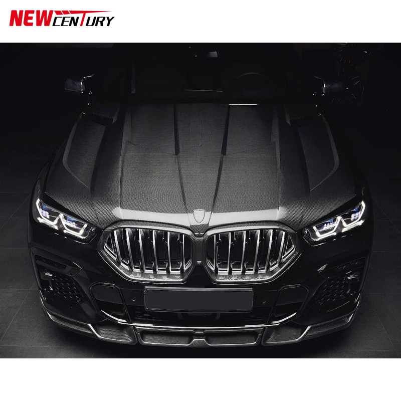 탄소 섬유 스타일 오프닝 후드 교체, BMW X5 G05 F95 에 적합