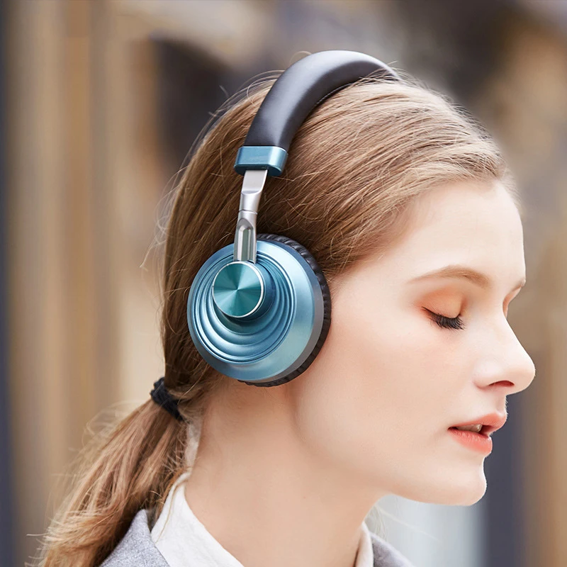 Vj083 Cuffie Wireless Auricolari Con Cancellazione Del Rumore 10 Ore Di Riproduzione Auricolari Per Telefono Cellulare Computer Da Gioco Laptop Sport