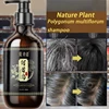 Black Ganoderma and Polygonum Multiflorum Plant Shampoo Repairs and Nourishes Damaged White Hair and Turns It Into Black Hair 2