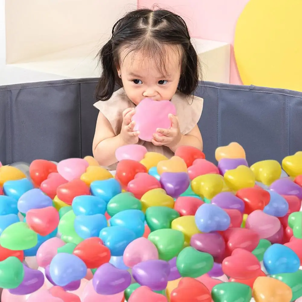 

100Pcs Colorful Love Star Plastic Ocean Ball Pits Eco-Friendly Funny Baby Kid Swim Pit Play Toy Water Pool Ocean Wave Balls