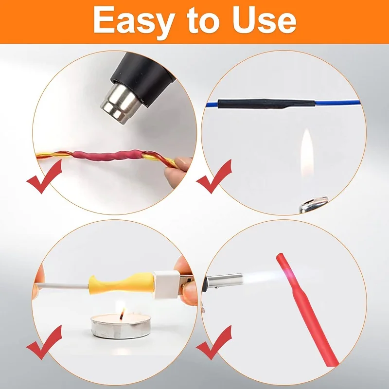 Heat Shrink Tubing 164pcs Bagged Color Insulated Composite Wire Protective
