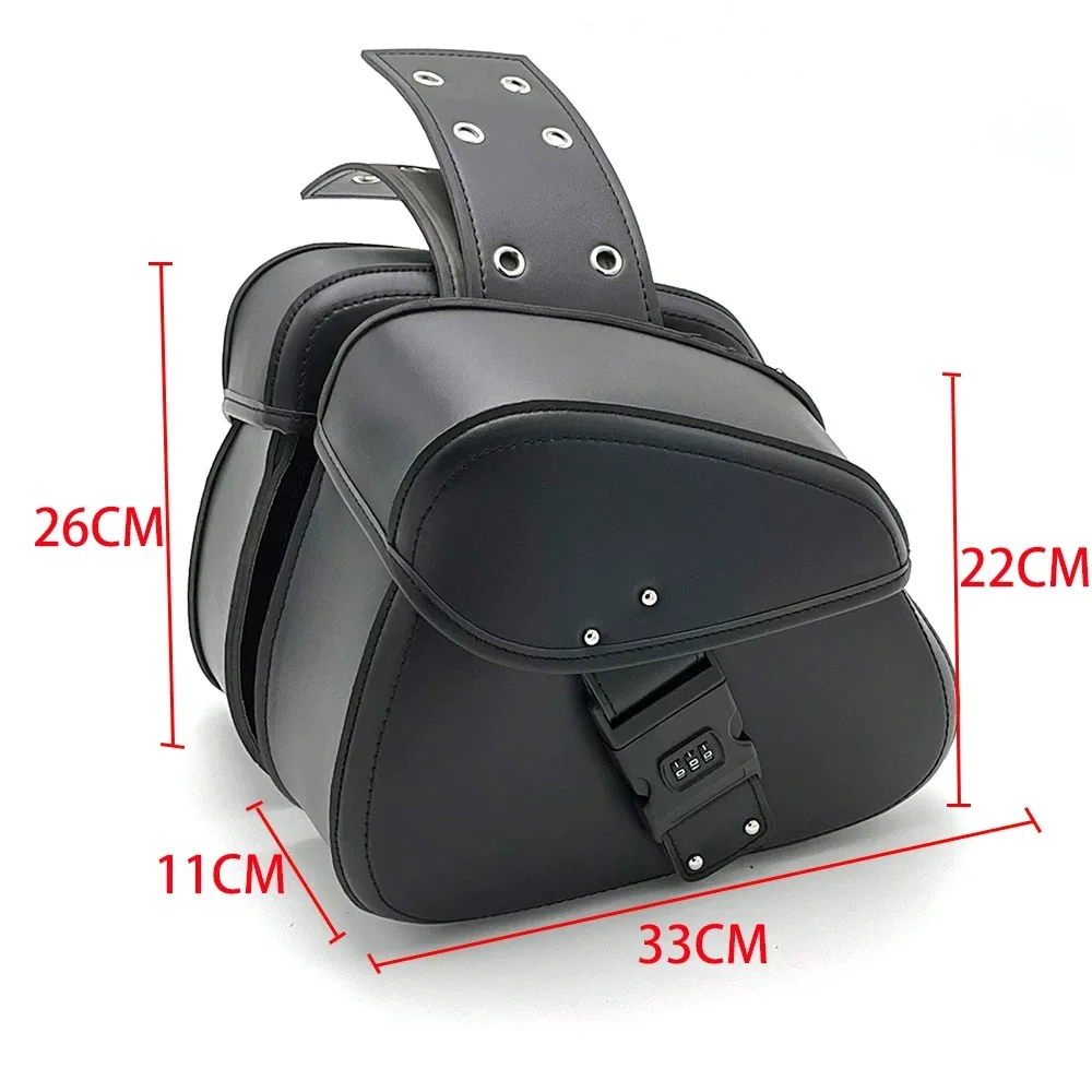 Motorcycle SaddleBag Large Capacity Motorbike Side Bags Storage Tool for Harley Sportster XL 883 1200 Honda/Yamaha/Suzuki