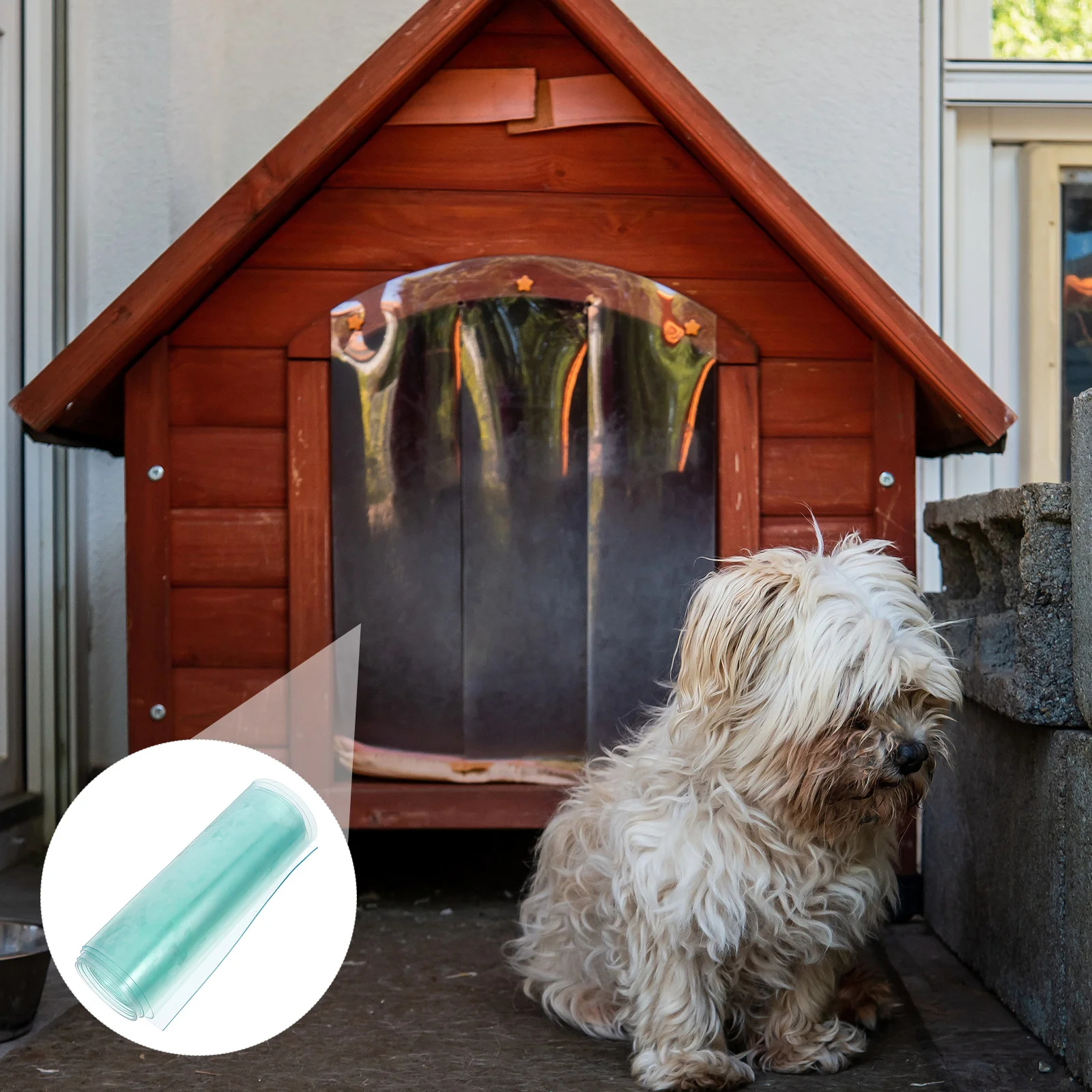 Replace Dog Door Flap Baby For Wall Expander Collar Pvc Puppy Doggy Replacement