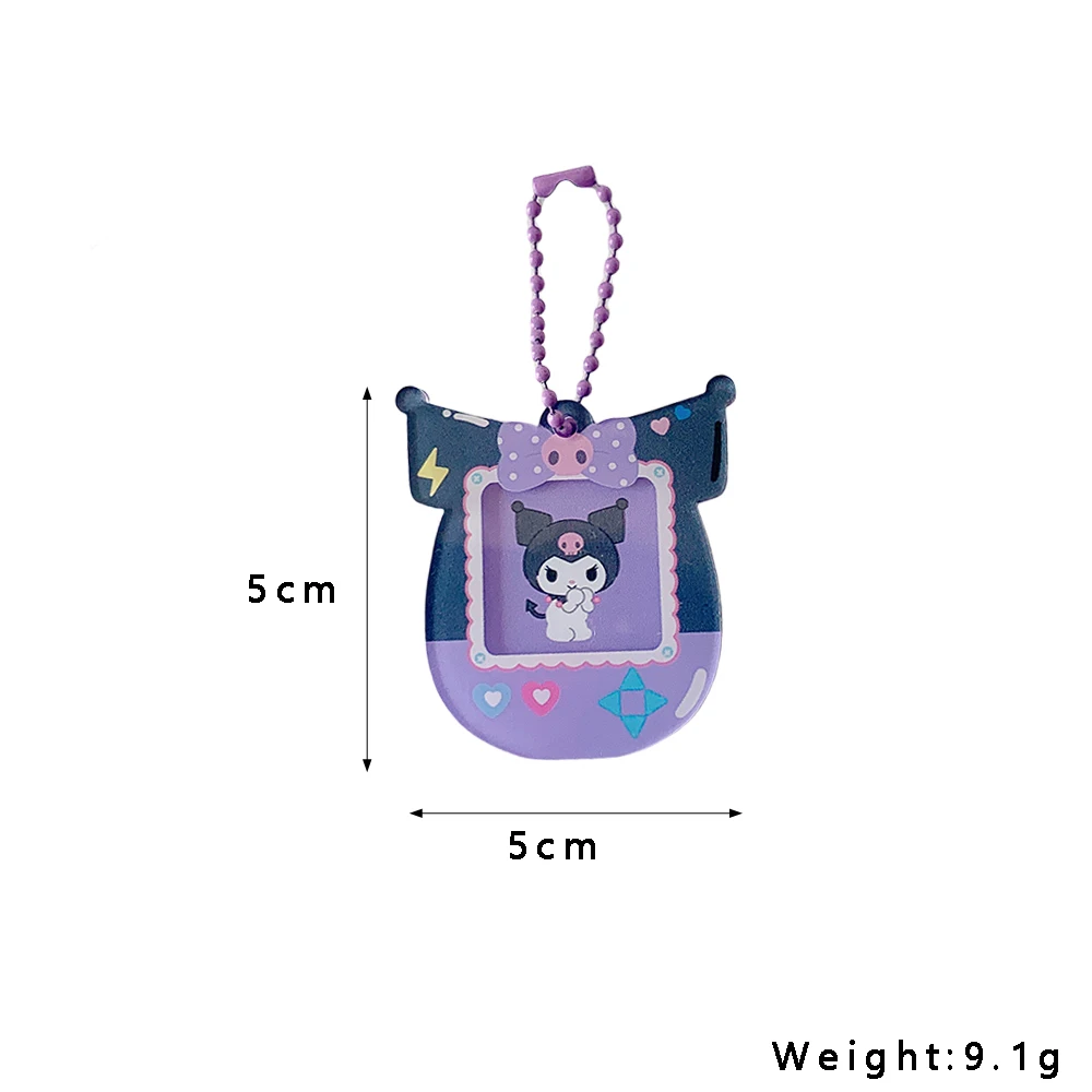 Kawaii Cartoon Kuromi My Melody Acrylic Card Holder Cute Cinnamoroll Pochacco Girls Idol 1-Inch Photo Storage Pendant Card Clip 6