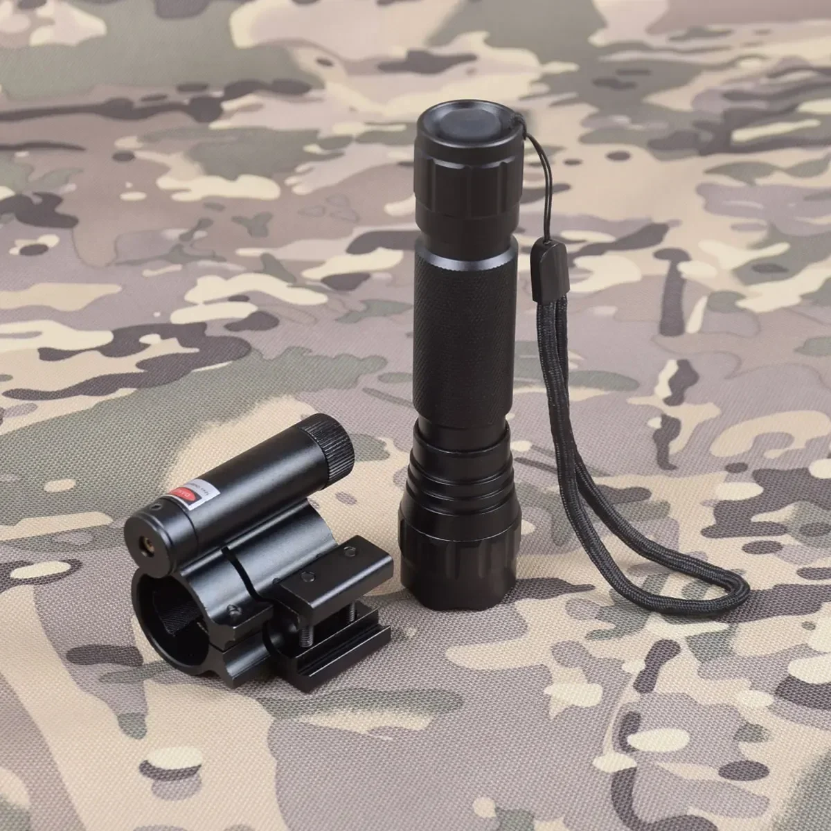 Tactical Metal Rechargeable Weapon Gun Flashlight Red/Green Dot Laser Pointer Sight For Airsoft Rifle AR15 M16 Hunting Torch