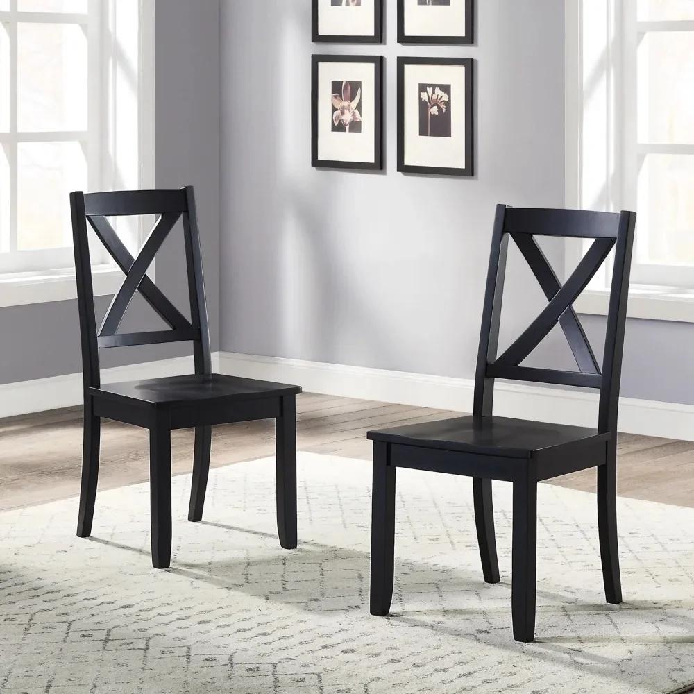 

Maddox Crossing Dining Chairs, Set of 2, Black, Sillas de comedor