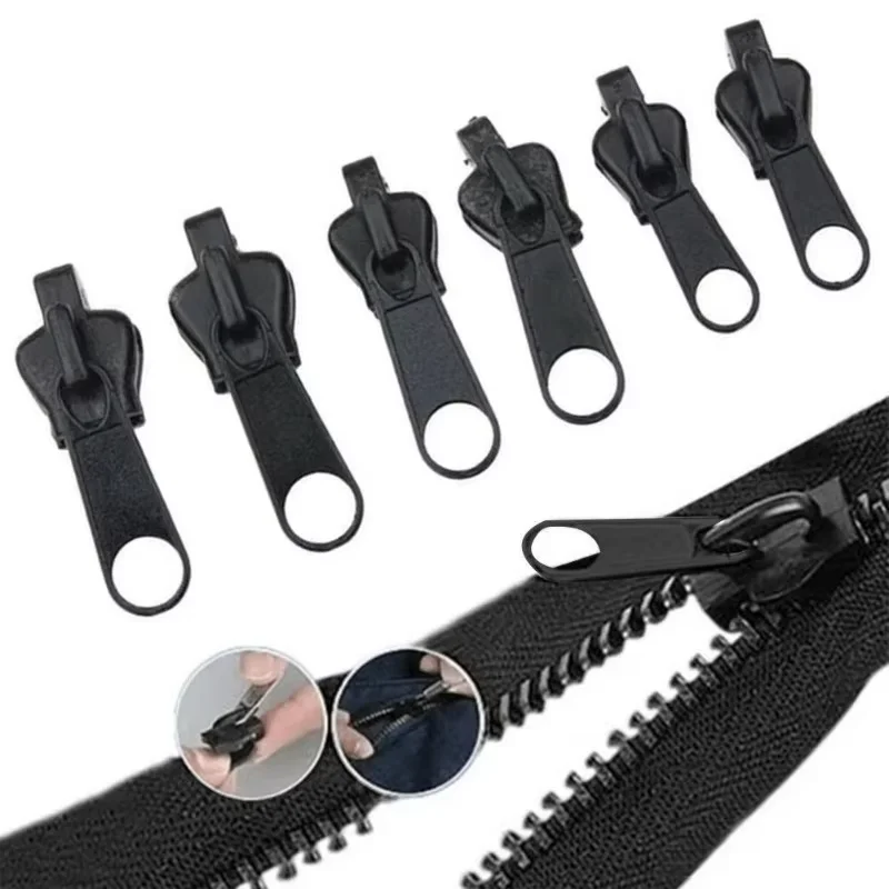 Universal Zipper Head 3 Sizes Can Be Replaced at Any Time Zipper Repair Kit DIY Sewing Accessories 6/12PCS Zipper Repair Kit Zipper Heads Zipper Accessories