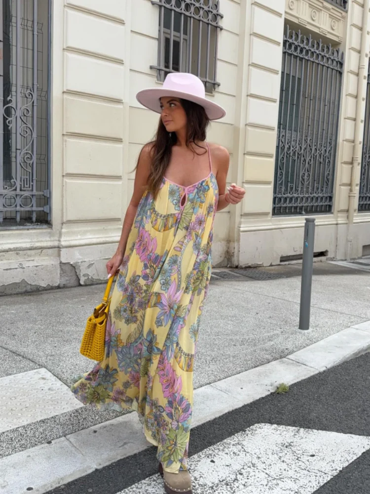 Bohemian Printed Slip Long Dress For Women V-neck Sleeveless Backless Hollow Out Dresses Fashion 2025 Summer Female Beach Robe - AliExpress 200000345 Bohemian Printed Slip Long Dress For Women V-neck Sleeveless Backless Hollow Out Dresses Fashion 2025 Summer Female Beach Robe - AliExpress 200000345