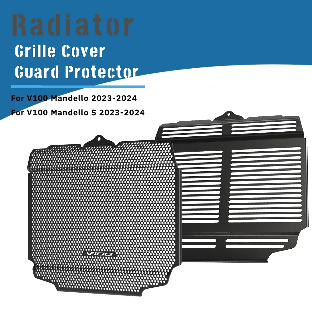 

For Moto Guzzi V100 Mandello /S 2023 2024 Radiator Grille Cover Guard Water Tank Grill Protection Motorcycle Accessories Parts