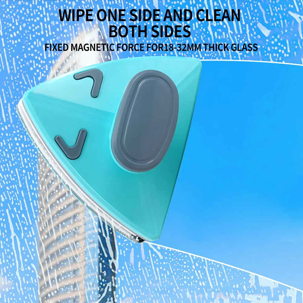 Double Sided Magnetic Window Wiper Glass Cleaning Brush Tool Magnetic Brush Aerial Work Window Glass Scrub Home Cleaning