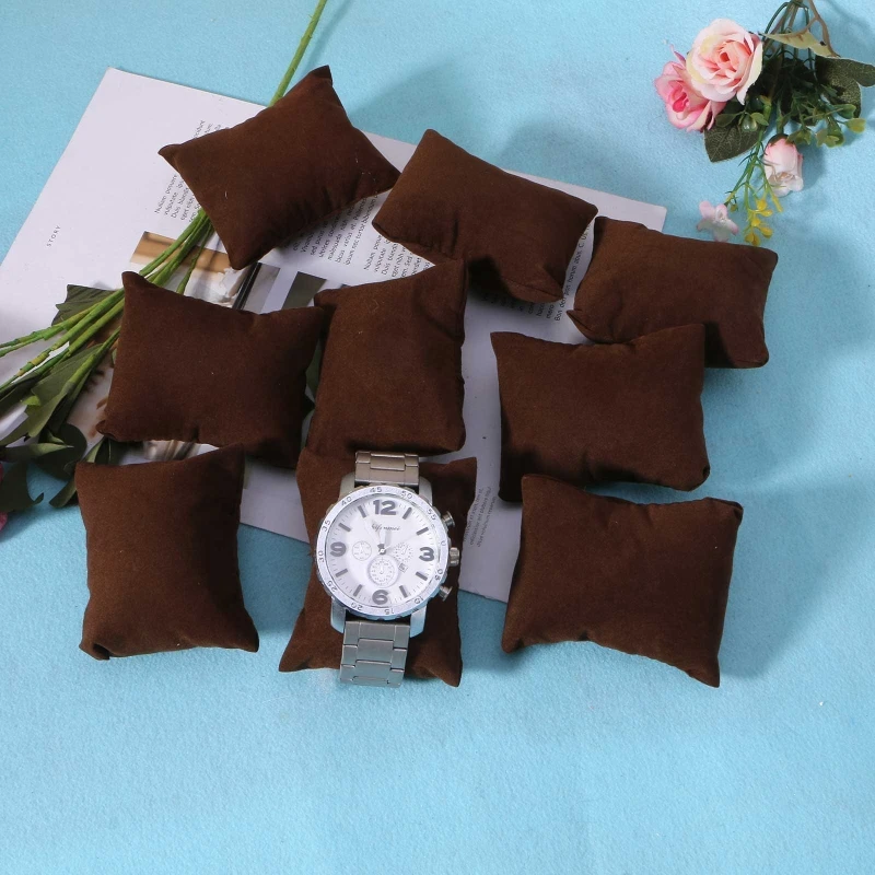 Velvet Bracelet Pillow Watch Bracelet Cushion Display Stand Set 10 Pcs watch display stand