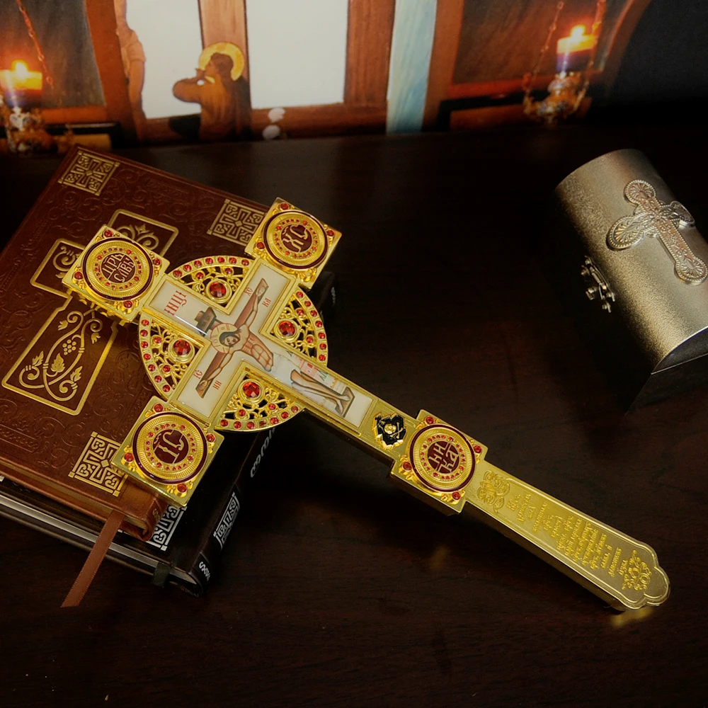 Church decoration, Catholic vessels, religious Christians, Jesus cross, Greek cross, cross decoration