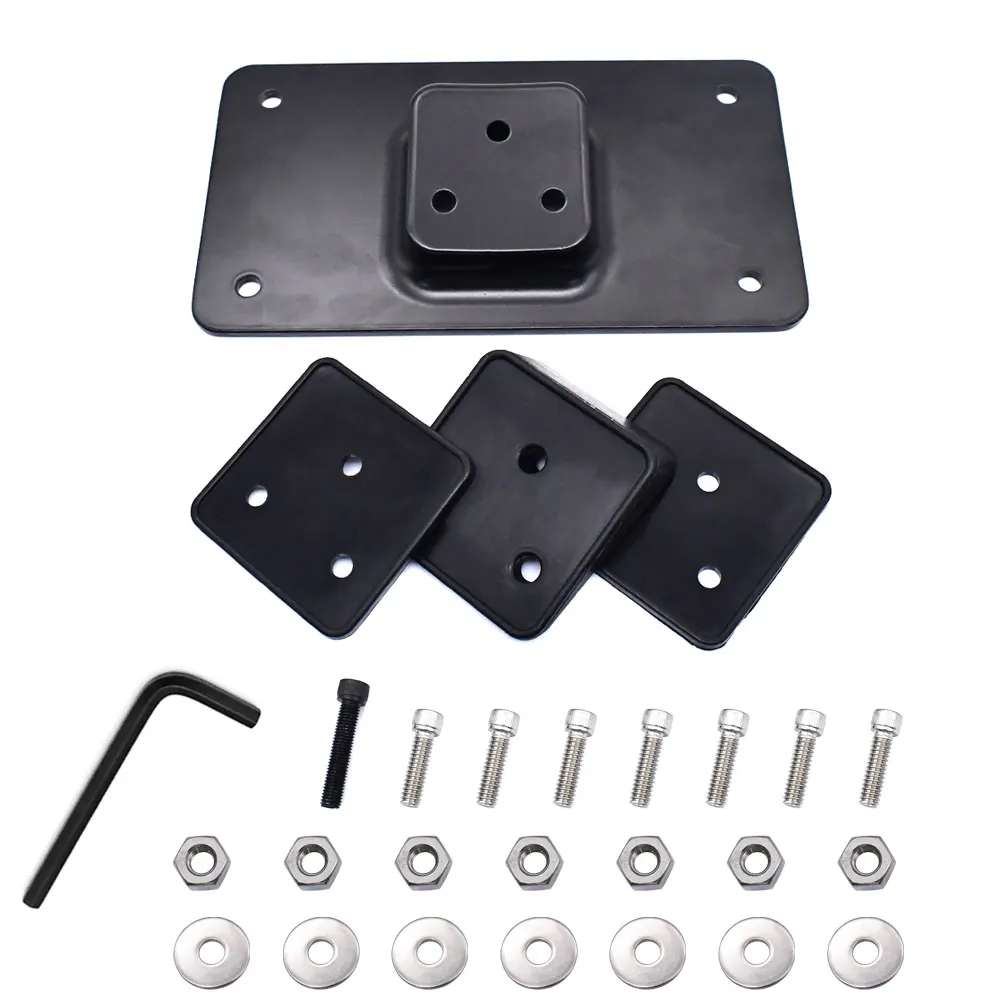 Motorcycle 3-Hole Laydown License Plate Mounting Bracket For Harley Big Twins Sportster Dyna Softail XL 1973-Accessories license plate holder motorcycle license plate holder