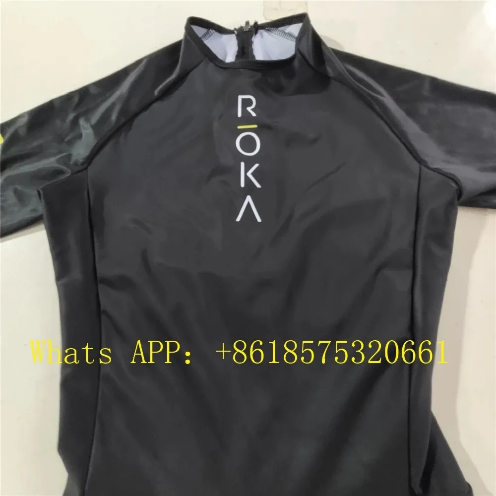 Фото Костюм для триатлона ROKA мужской, Трикотажный костюм с короткими рукавами для велоспорта, одежда для бега №3