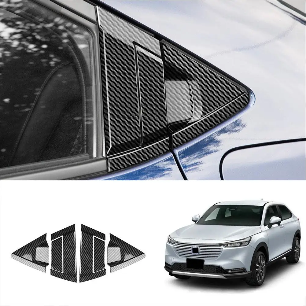 

For Honda Vezel E:HEV HRV 2021 2022 2023 ABS Rear Door Protector Carbon Handle Car Frame Sticker Fiber Bowl Accessor I5Y8