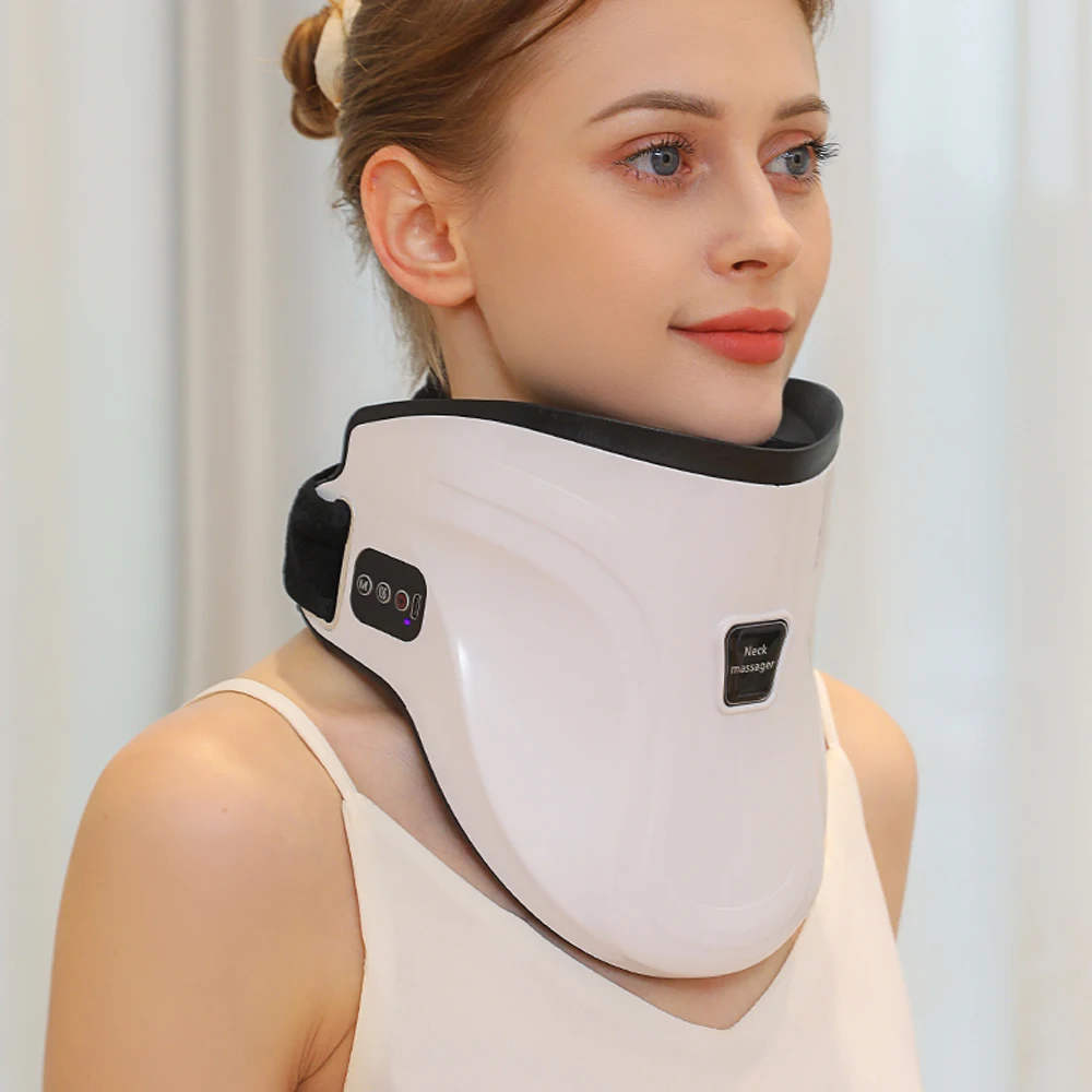 ElectricNecktractionDeviceHeatingVibrationMassagerPainRelief