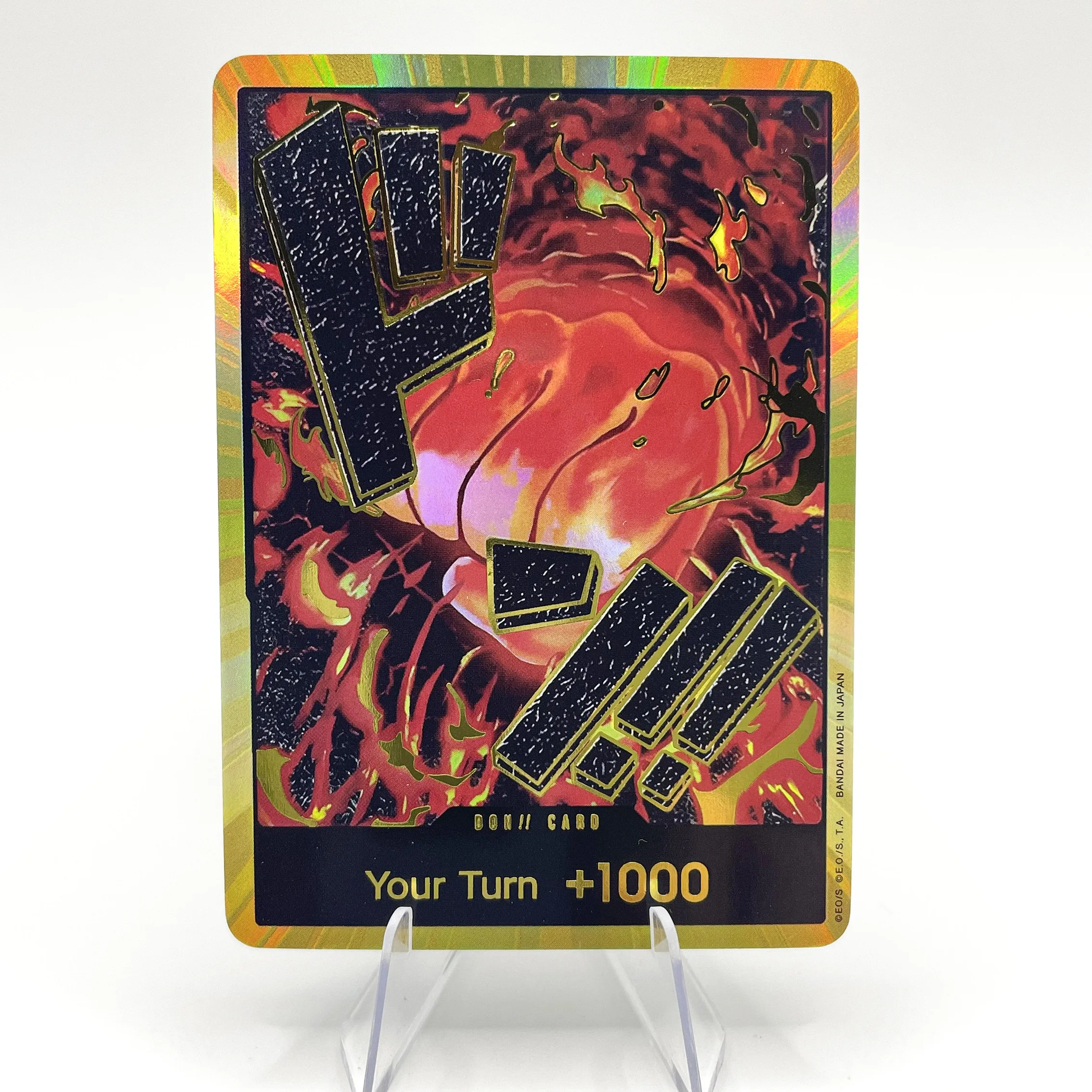 10PCS ONE PIECE The Best Gold Frame Don!! Cards ACE/ENEL