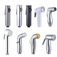 white silver ABS self clean Handheld Bathroom Bidet Shower Head Toilet Sprayer Faucet Spray Nozzle holder hose for toilet seat 1