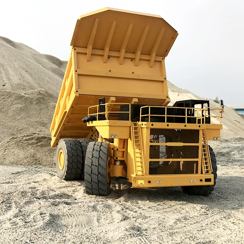 In Stock RC Cars 1/12 Hydraulic RC Truck Mining Dump Truck Metal Heavy Machinery Model JDM 118F 797F Adult RC Car Model Toy 2