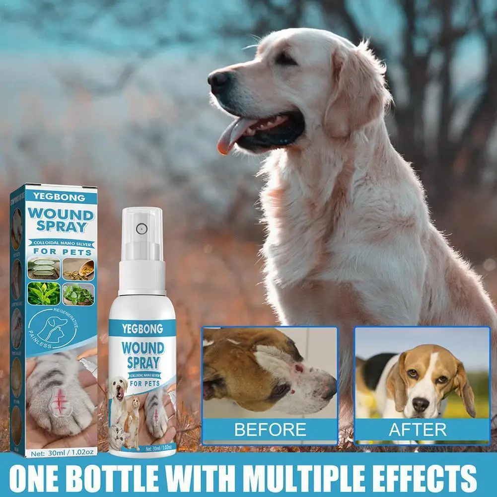 

30ml Pets Anti-Itch And Itch Relief Dogs Cat Skin Healthy Care Spray Skin Care Treat Products For Itchy And Sensitive Skin M0Q1