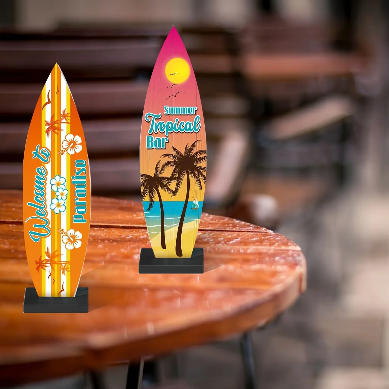 Surfbrett Wanddekoration Set - 3-teilige Tropische Deko Für Strand-Feeling Im Zuhause