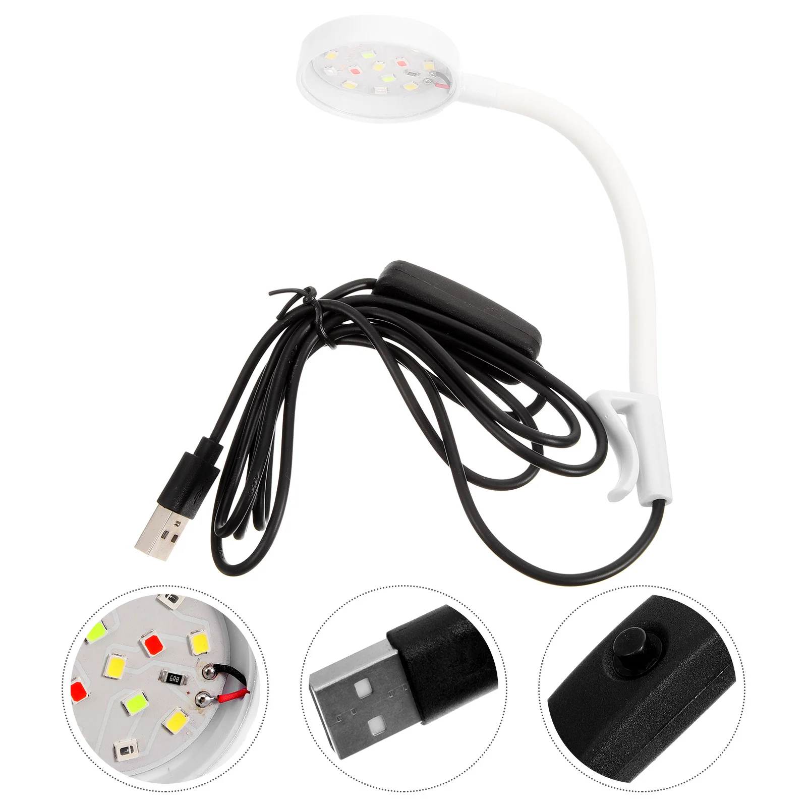 

Small Fish Tank Light Aquarium Lamp Lights Water Proof Supply Compact Plastic Clip-type