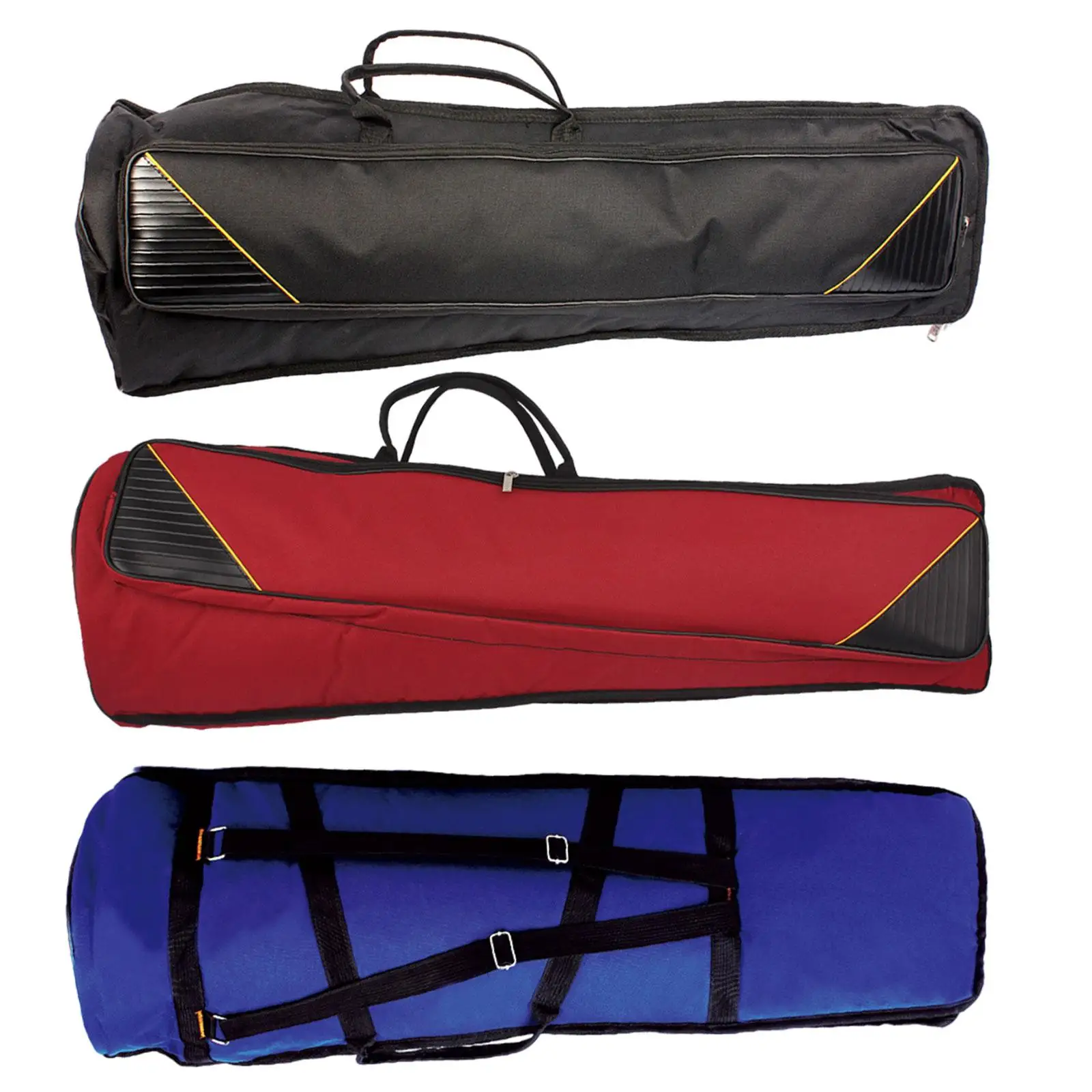 Padded Bass Trombone Gig Bag with Adjustable Shoulder Strap Oxford Cloth Tenor Trombone Bag Musical Instrument Accessories