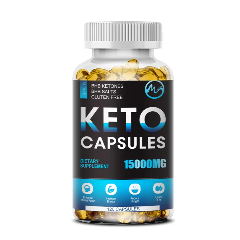 Minch Pure Keto Slim Diet ​fat Burner Keto Diet Capsules Detox, Gluten Free Non-GMO Vegan Dietary Nutrition Vitamin B