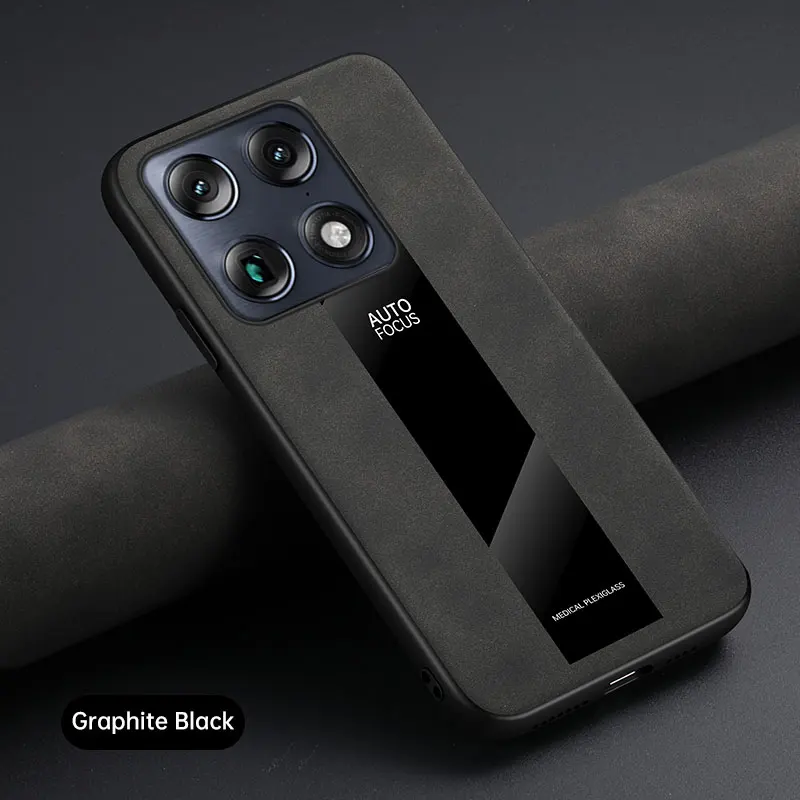 Luxury Leather Magnetic Stand Case for Smartphones - Skin-Friendly U-Shaped Cover