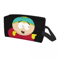 Custom Cartoon Anime SouthPark Toiletry Bag Women Eric Cartman Cosmetic Makeup Organizer Lady Beauty Storage Dopp Kit Case 2