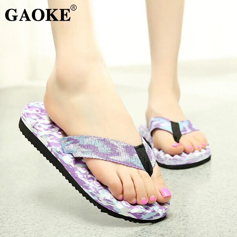 Summer Slippers Women Casual Massage Durable Flip Flops Beach Sandals Female Wedge Shoes Lady Room Slippers Lady Footwear beach slippers women slippers women flip flops flip flops women sandals