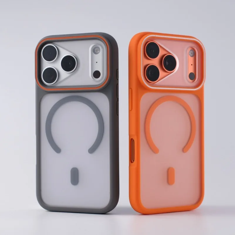 Matte Translucent Magnetic Shockproof Case with Magsafe Compatibility