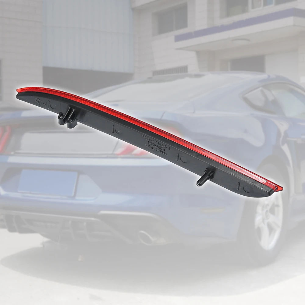 

Автомобильная лампа светильник фонарь, задний отражатель, автомобильные аксессуары для Ford Mustang 2018-2022, отражатель заднего бампера, объектив