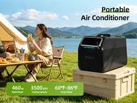 KOW60A C11-A Climatiseur de tente portable 3500 BTU 460W Unité de climatisation compacte pour camping avec 60 ° F-86 ° F Refroidissement rapide à température réglable pour tente, camping-car, caravane, camping, camping-car, glamping d'été en plein air 7