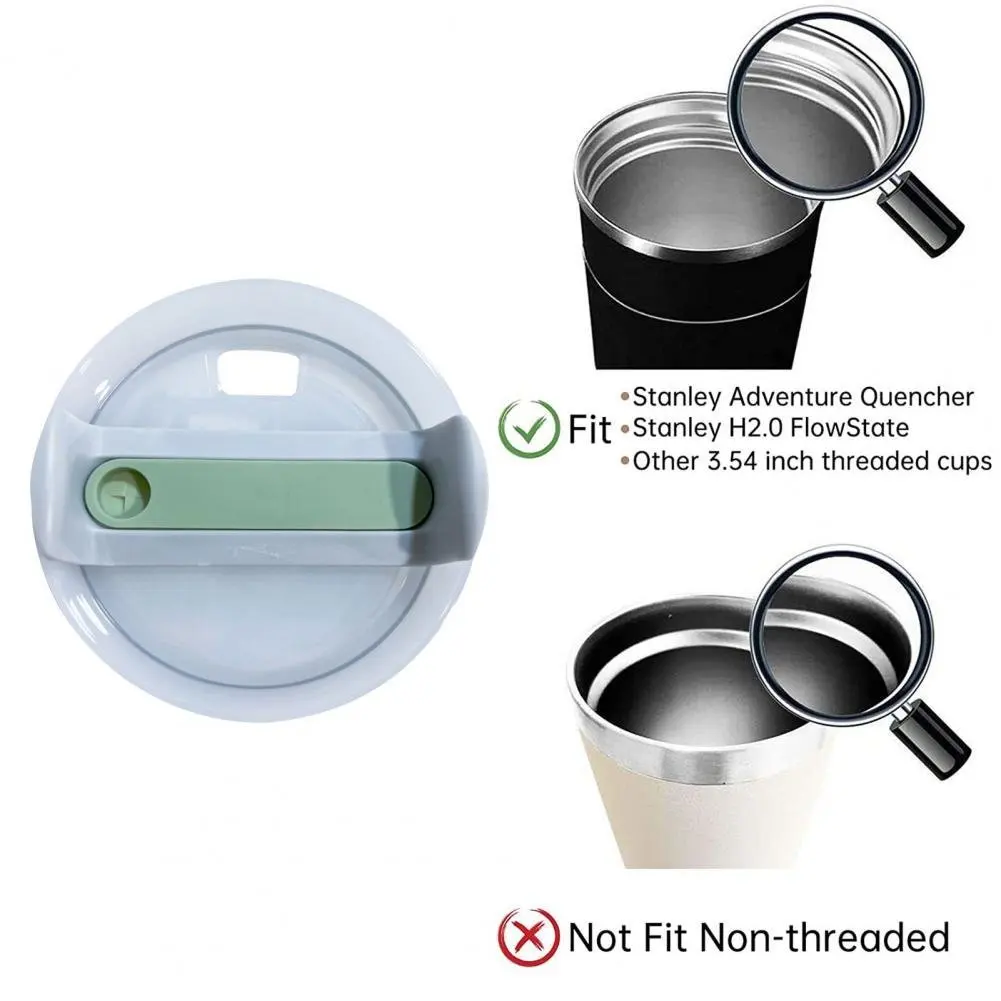40Oz Tumbler Cup Lid Food Grade Straight Cup Lid Splash Resistant Straw Hole Skinny Tumbler Cover Replacement Drinkware