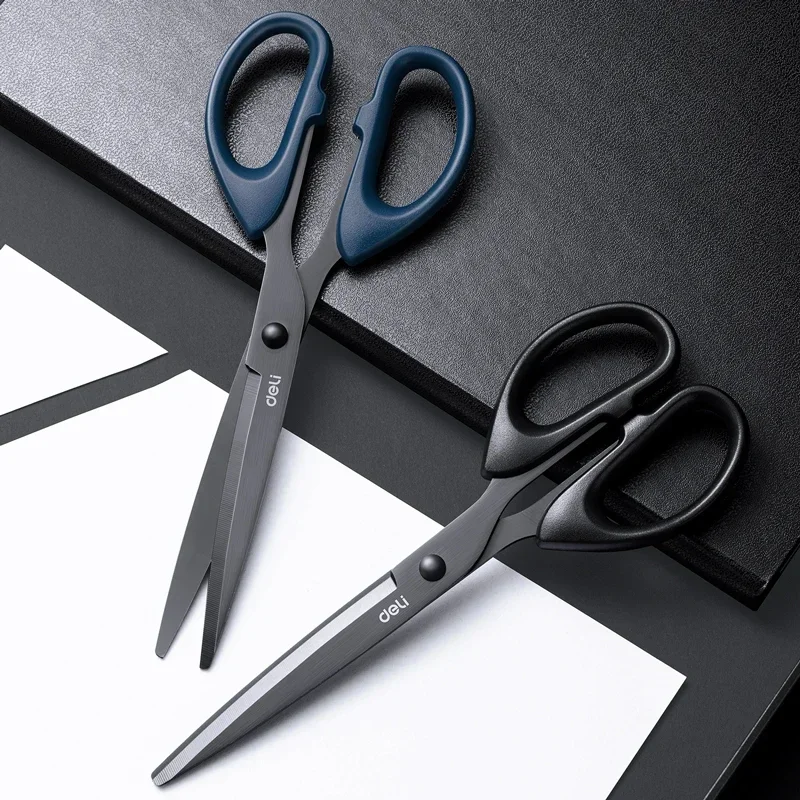 Black blade scissors M&G 160/180mm Rust Proof Sharp Student Paper Cuttings Tailor Household Office Stationery Supplies