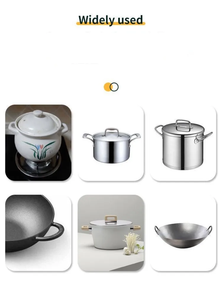 Description Picture 5 of item4/6Pcs Silicone Pan Handle Cover Heat Insulation Covers Pot Ear Clip Non-slip Steamer Casserole Pan Handle Kitchen Tool